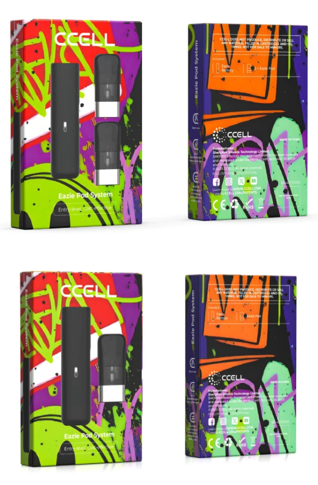 Dynamic Grafitti Standard Retail Packaging for Ccell Eazie Pod System | We are CCELL Supplies